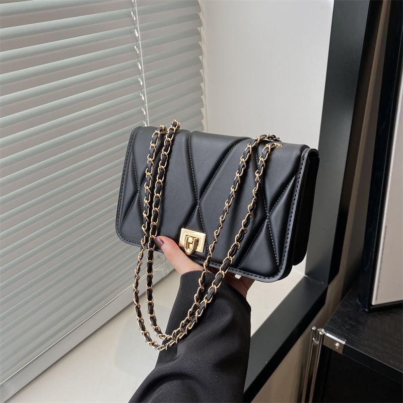 Quilted Flap Shoulder Bag