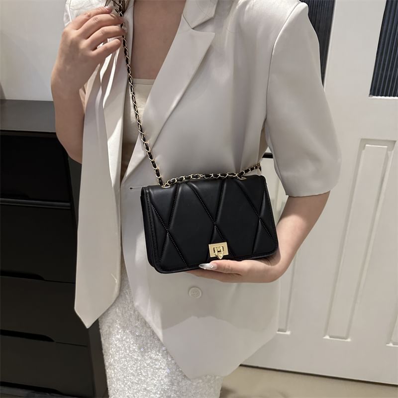 Quilted Flap Shoulder Bag