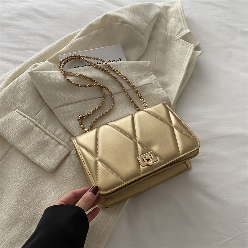 Quilted Flap Shoulder Bag