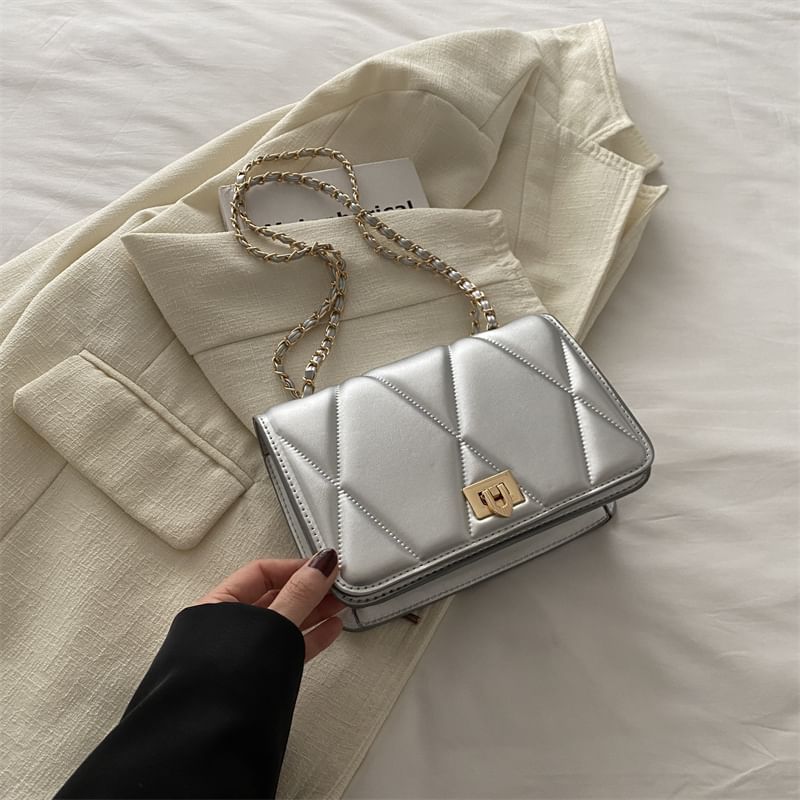 Quilted Flap Shoulder Bag