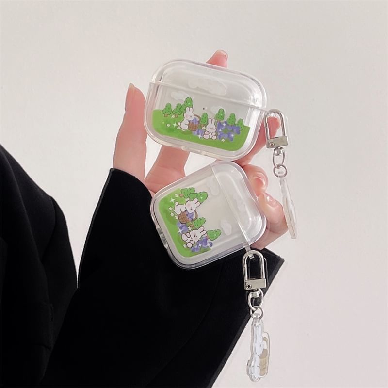 Rabbit Print AirPods Earphone Case Skin