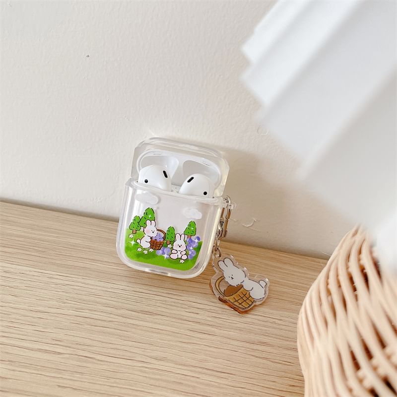 Rabbit Print AirPods Earphone Case Skin