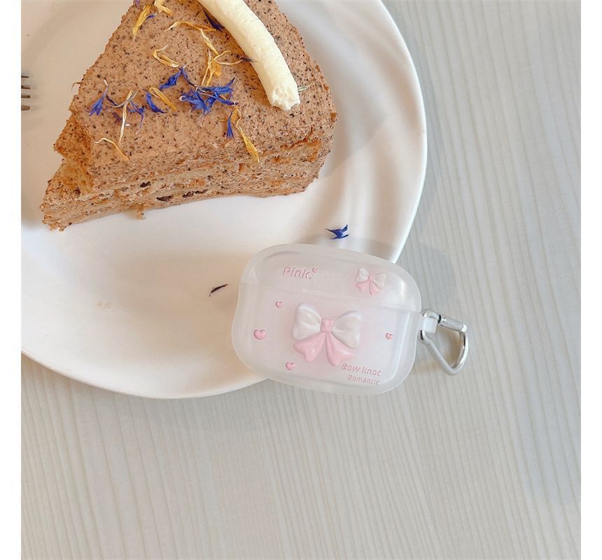 Bow Print AirPods Earphone Case Skin