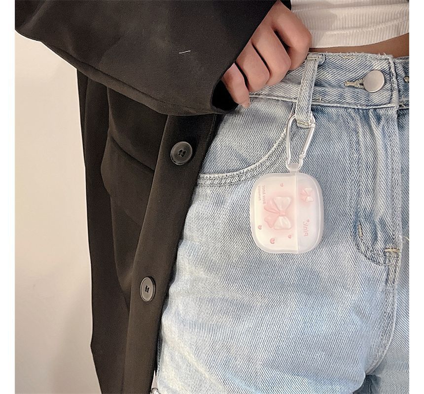 Bow Print AirPods Earphone Case Skin