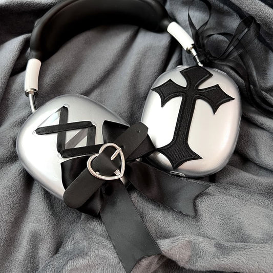 Cross Ribbon AirPods Max Earphone Case Skin