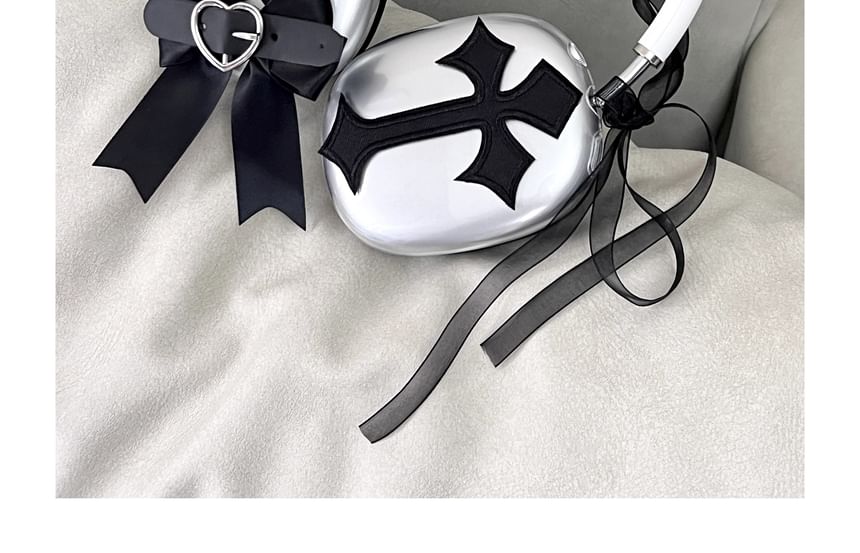 Cross Ribbon AirPods Max Earphone Case Skin