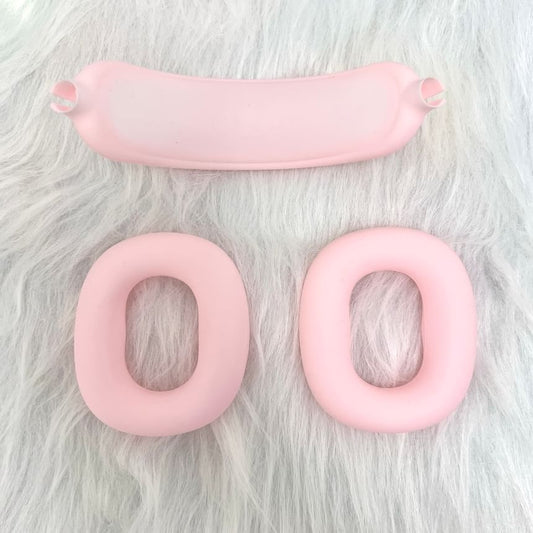 Plain AirPods Max Earphone Case Skin / Headband Cover / Set
