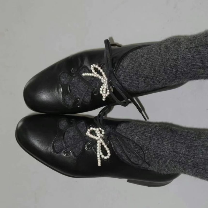 Set of 2: Beaded Bow Shoe Charm