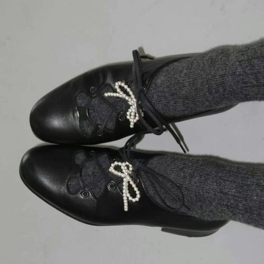 Set of 2: Beaded Bow Shoe Charm