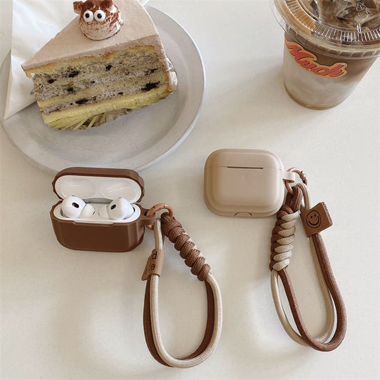 Plain Smiley Strap AirPods / Pro Earphone Case Skin