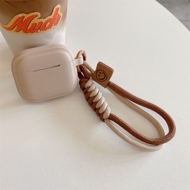 Plain Smiley Strap AirPods / Pro Earphone Case Skin