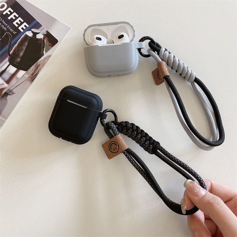 Plain Smiley Strap AirPods / Pro Earphone Case Skin