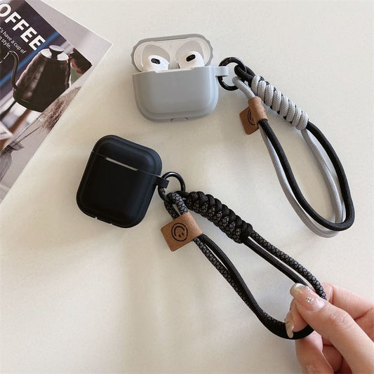 Plain Smiley Strap AirPods / Pro Earphone Case Skin