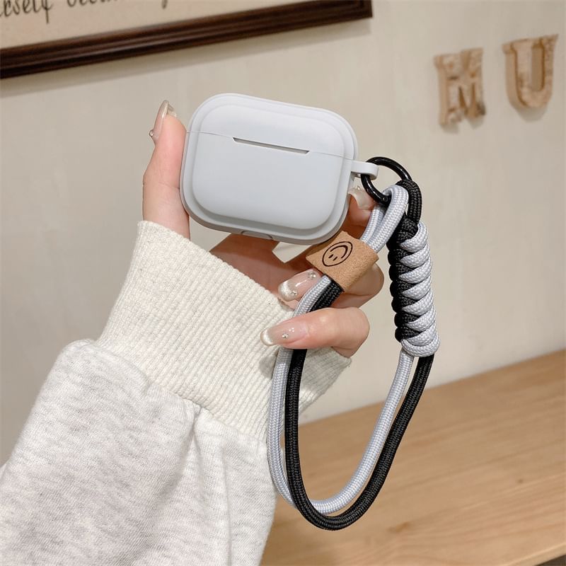 Plain Smiley Strap AirPods / Pro Earphone Case Skin