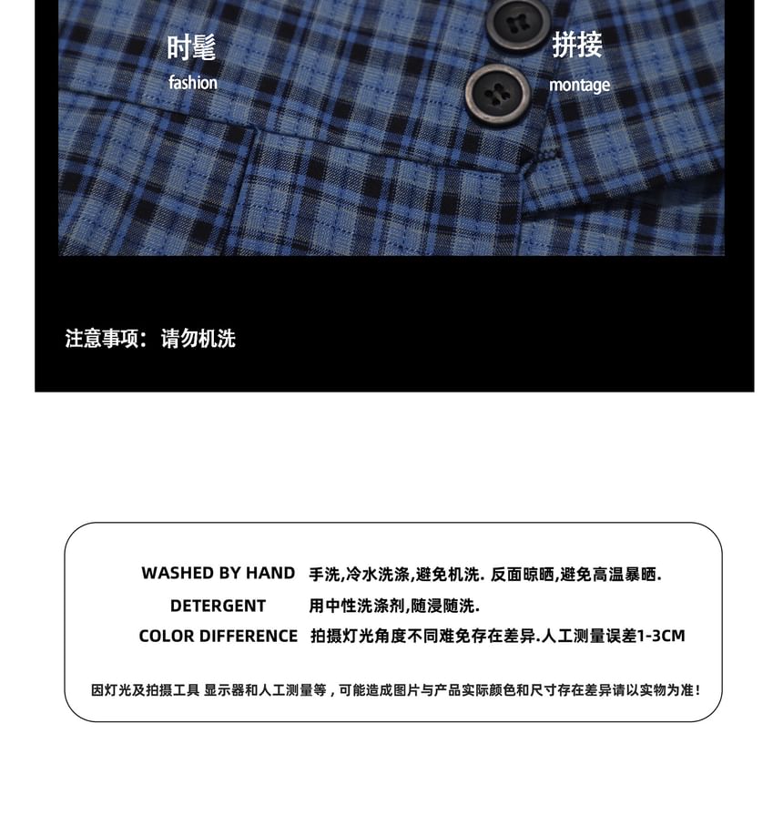 Plaid Pleated Mini Flared Skirt with Mid Waist