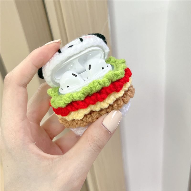 Burger Dog Knit AirPods / Pro Earphone Case Skin