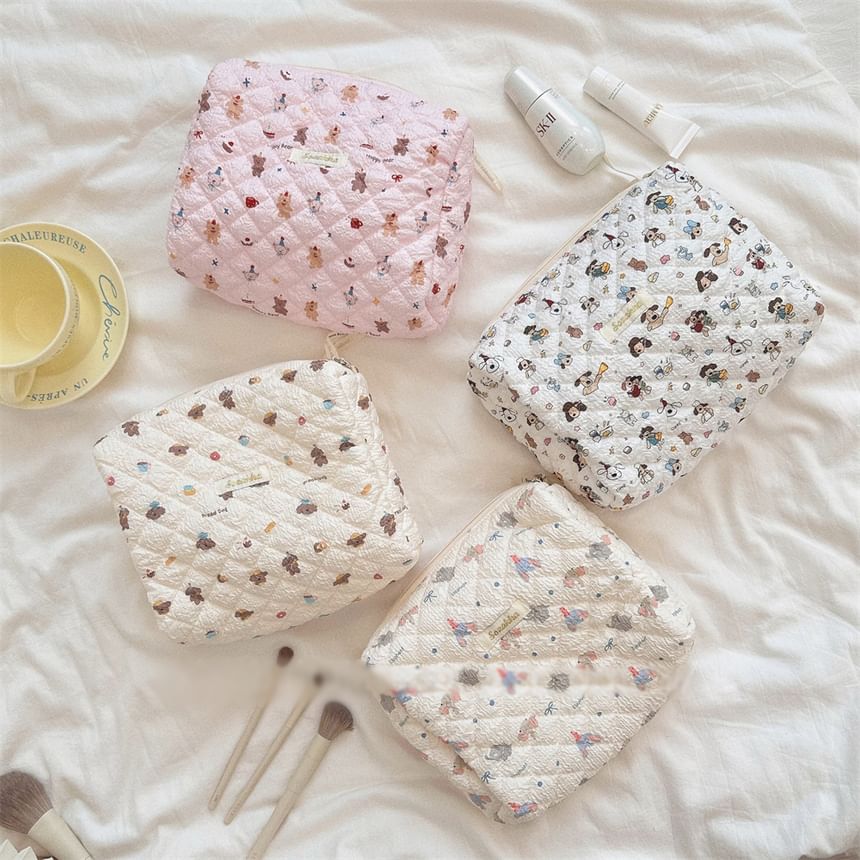 Animal Fabric Makeup Bag / Pencil Case