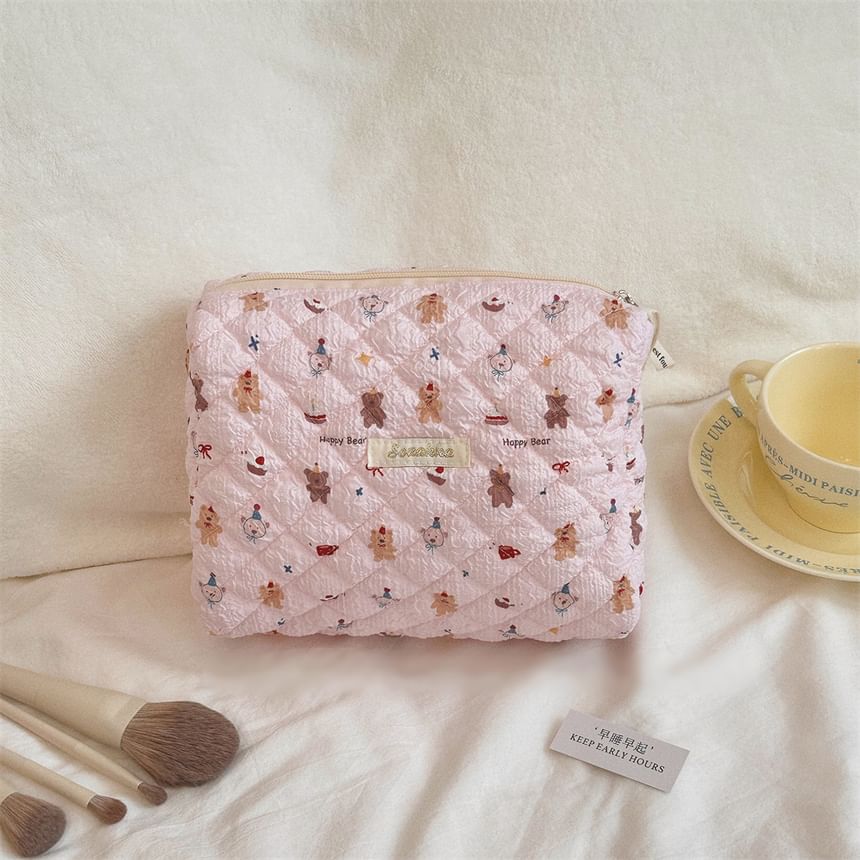 Animal Fabric Makeup Bag / Pencil Case
