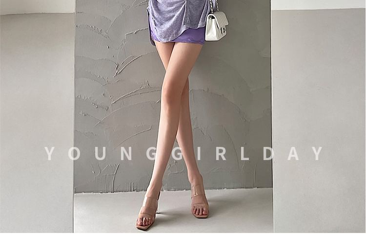 Lace Panel Mini Sheath Dress & Cardigan Set