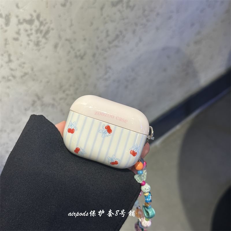 Cherry AirPods / Pro Earphone Case Skin / Strap / Set