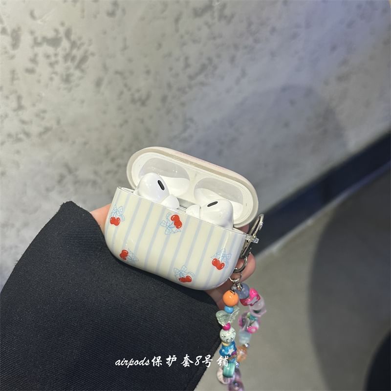Cherry AirPods / Pro Earphone Case Skin / Strap / Set
