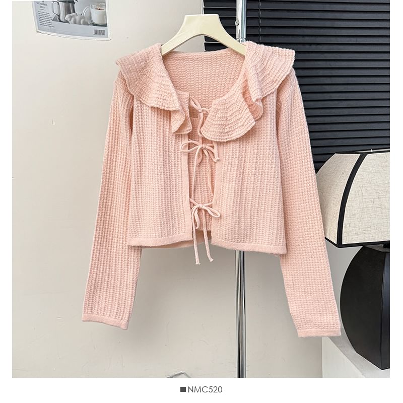 Knit Cami & Ruffled Cardigan Set