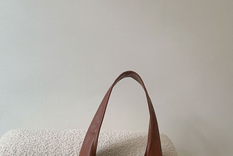 Heart Applique Panel Bow Tie-Up Tote Bag