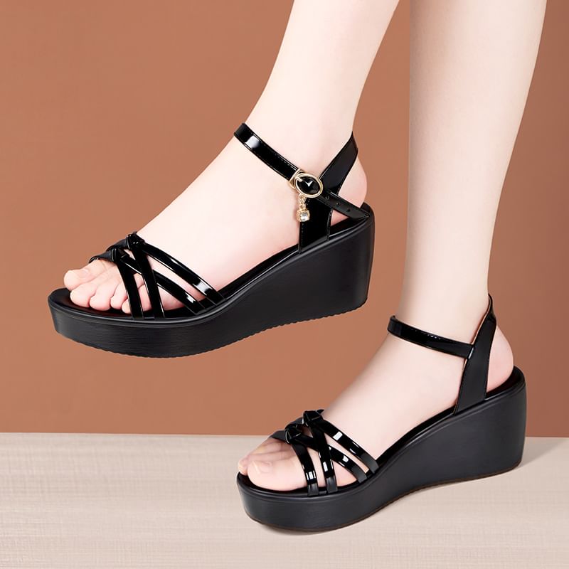 Strappy Platform Wedge Heel Sandals