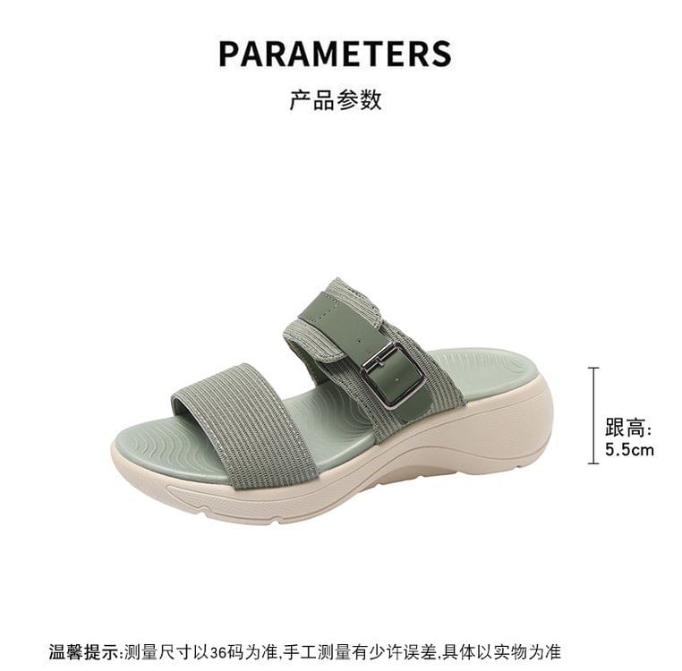 Platform Slide Sandals