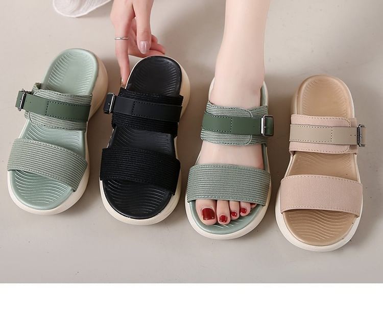 Platform Slide Sandals