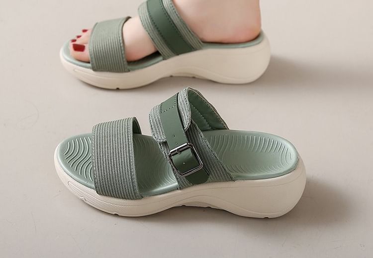 Platform Slide Sandals