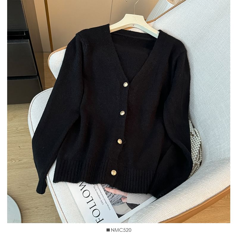 Soft V-Neck Loose Knit Sweater in 8 Colors