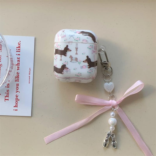 Dog Ribbon Charm AirPods / Pro Earphone Case Skin