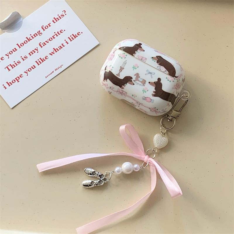 Dog Ribbon Charm AirPods / Pro Earphone Case Skin