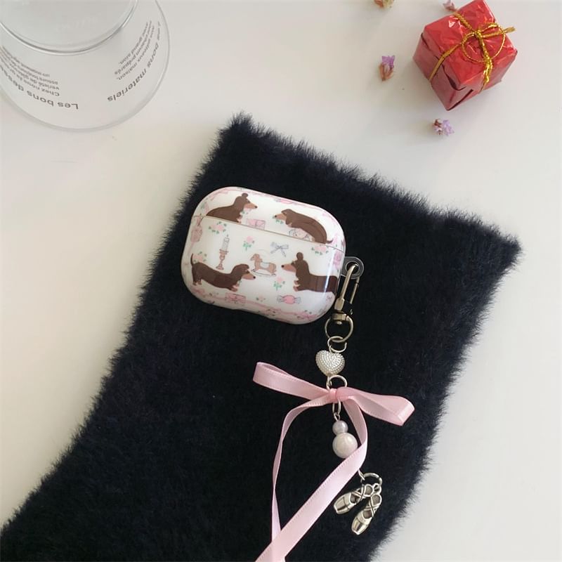 Dog Ribbon Charm AirPods / Pro Earphone Case Skin