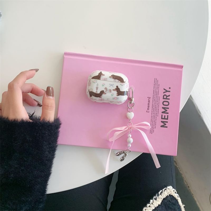 Dog Ribbon Charm AirPods / Pro Earphone Case Skin
