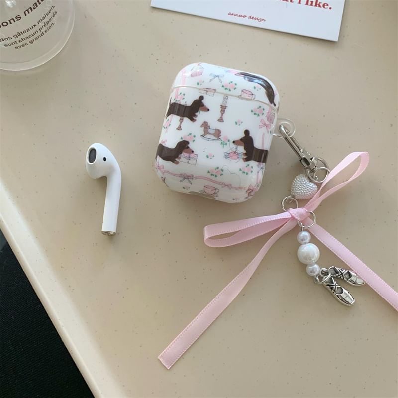 Dog Ribbon Charm AirPods / Pro Earphone Case Skin