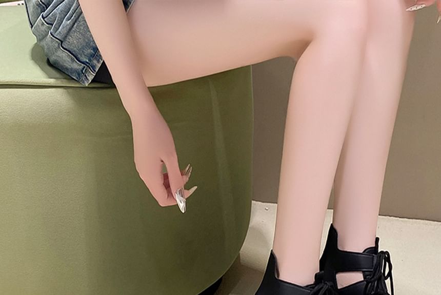 Lace-Up Platform Sandals