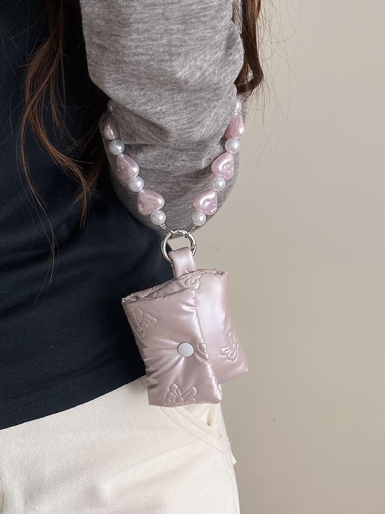 Padded AirPods / Pro Earphone Case Skin / Charm / Strap / Set