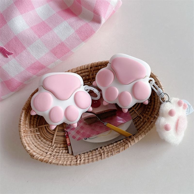 Cat Paw Clip / Charm AirPods / Pro Earphone Case Skin