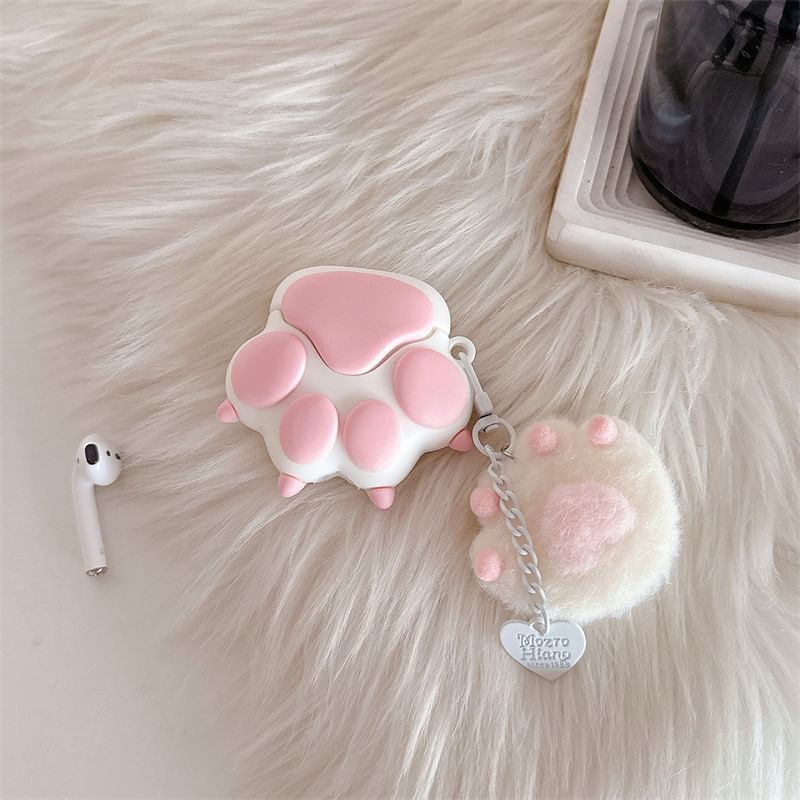 Cat Paw Clip / Charm AirPods / Pro Earphone Case Skin