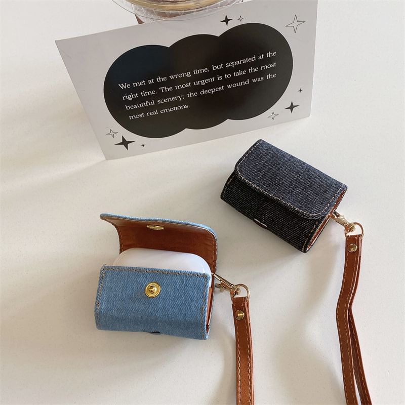Denim Strap AirPods / Pro Earphone Case Skin