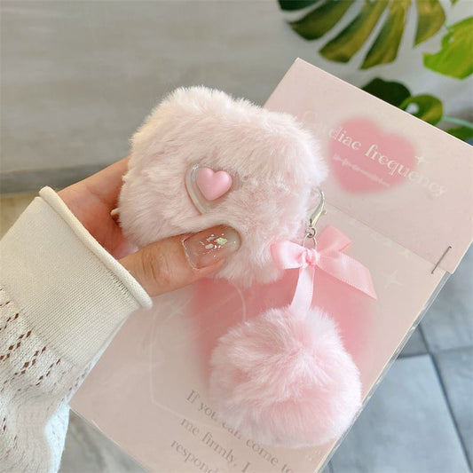 Heart Chenille AirPods / Pro Earphone Case Skin