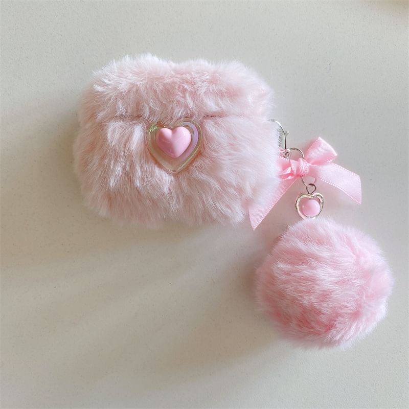 Heart Chenille AirPods / Pro Earphone Case Skin