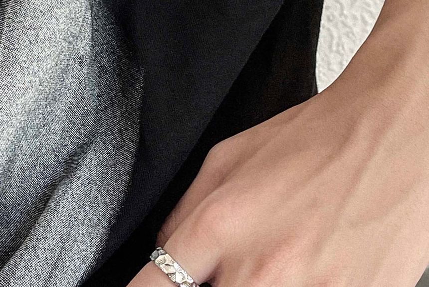 Textured Stainless Steel Ring