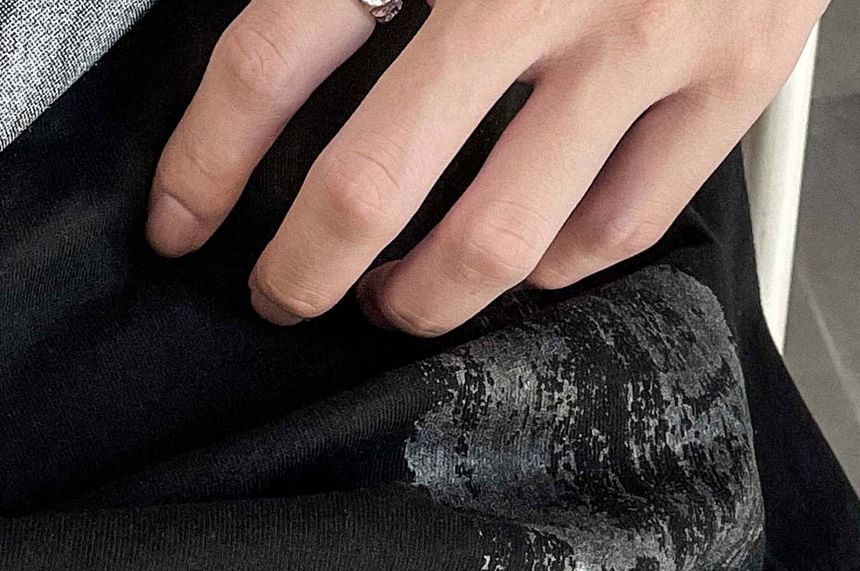 Textured Stainless Steel Ring