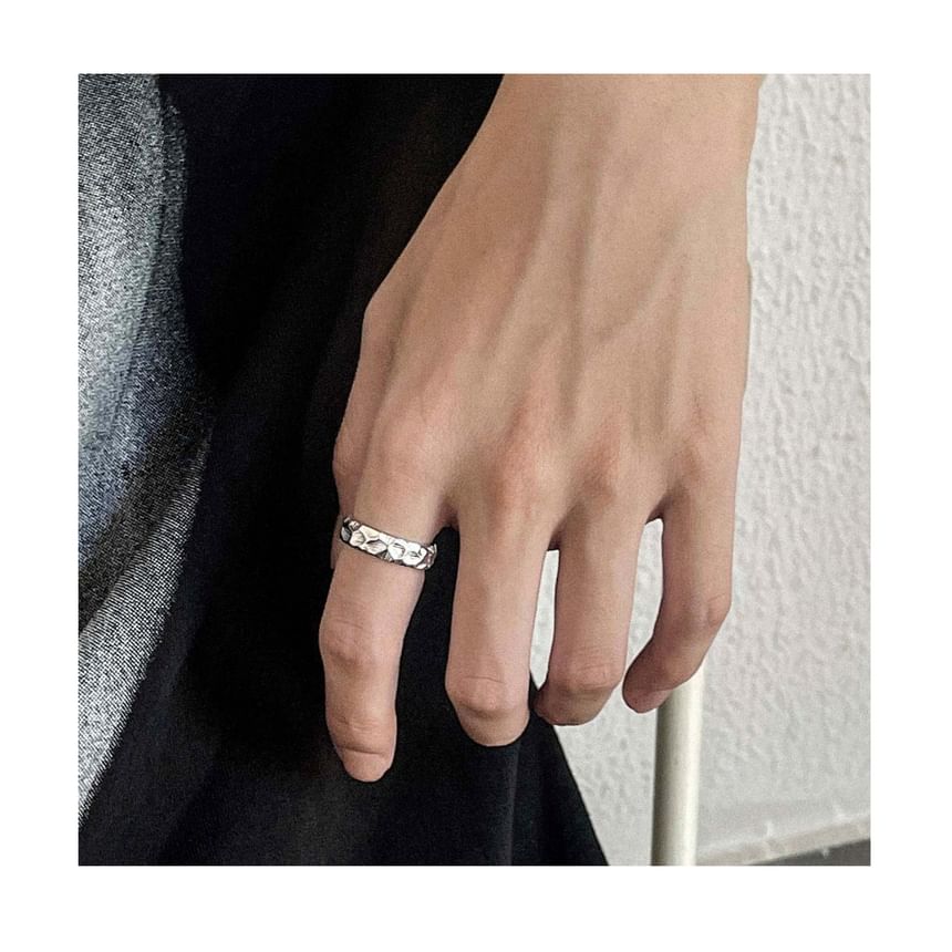 Textured Stainless Steel Ring