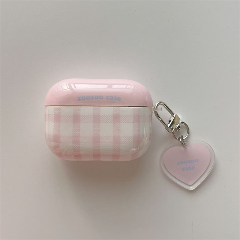 Plaid AirPods / Pro Earphone Case Skin / Charm / Set (Various Designs)