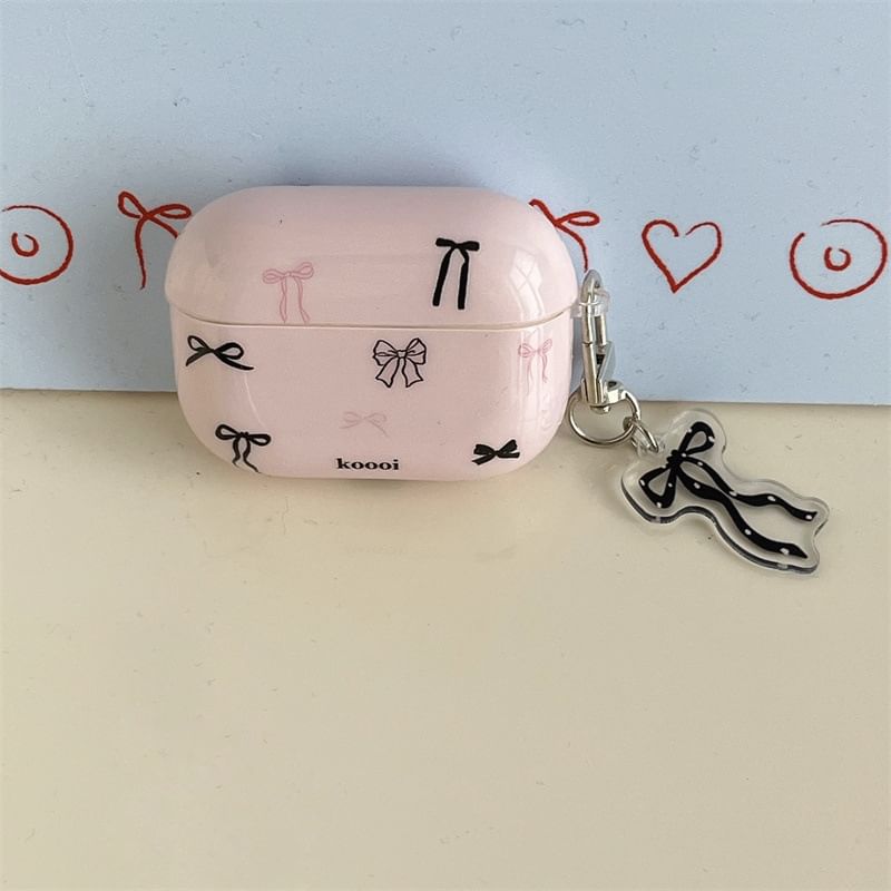 Bow AirPods / Pro Earphone Case Skin / Charm / Set