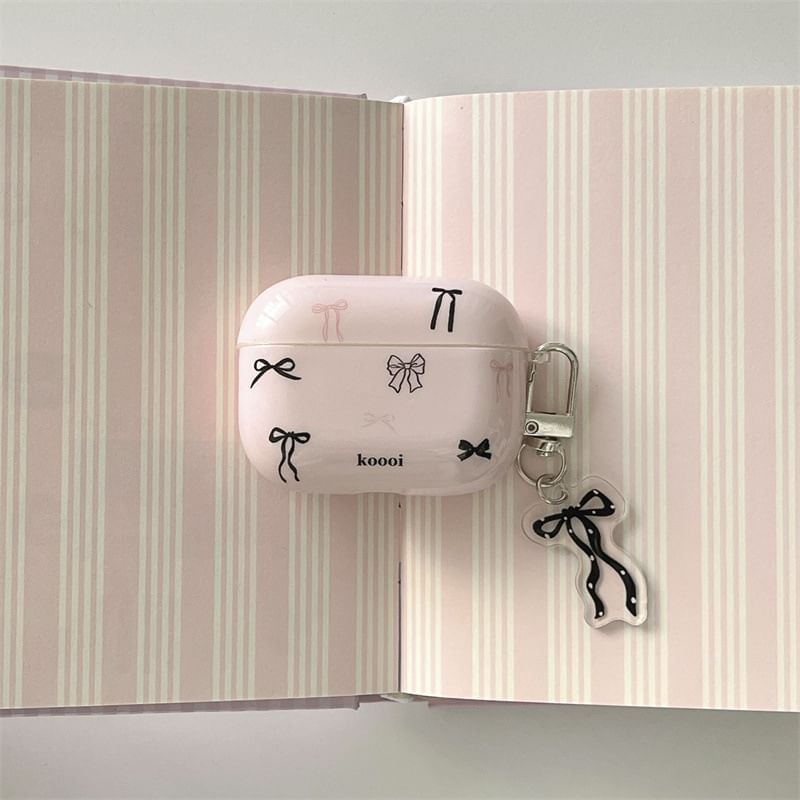 Bow AirPods / Pro Earphone Case Skin / Charm / Set